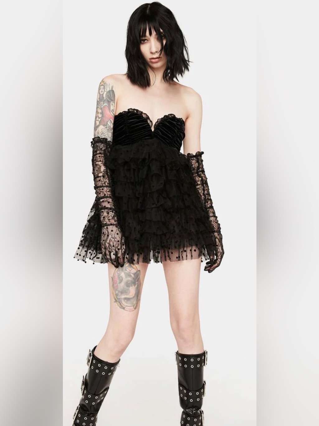 Nwt For Love & Lemons Jourdan Mini Dress